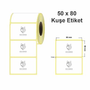 Kuşe Barkod Etiketi 50X80 1.000 Adet