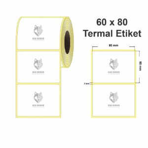 Termal Barkod Etiketi 60X80 800 Adet