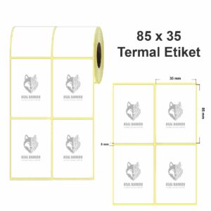 Termal Barkod Etiketi 85X35 1.500 Adet