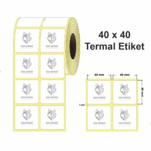 Termal Barkod Etiketi 40X40 2.500 Adet