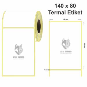 Termal Barkod Etiketi 140X80 350 Adet