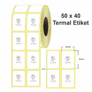 Termal Barkod Etiketi 50X40 2.000 Adet